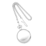 Charles Hubert Satin Chrome Finish Brass Pocket Watch