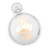 Charles Hubert Two-tone Rose Gold Finish Brass Pocket Watch