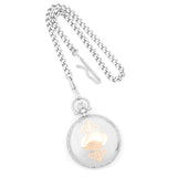 Charles Hubert Two-tone Rose Gold Finish Brass Pocket Watch