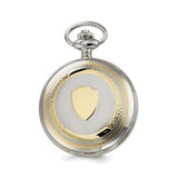 Charles Hubert Two-tone Gold Finish Double Cover Pocket Watch
