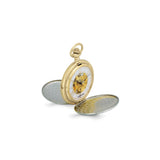 Swingtime Two-tone Brass Mechanical Double Cover Pocket Watch