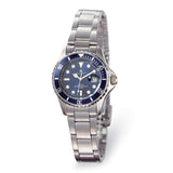 Ladies Charles Hubert Stainless Steel Band Blue Dial Watch