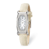 Ladies Charles Hubert White Stingray 0.68ct. Diamond 21x38mm Watch