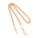 Charles Hubert Rose Finish Brass 14.5In Pocket Watch Chain
