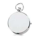 Charles Hubert Chrome Finish Brass Photo Insert Pocket Watch