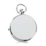 Charles Hubert Chrome Finish Brass Photo Insert Pocket Watch