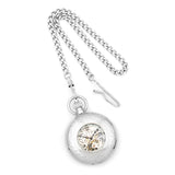 Charles Hubert Chrome Finish Brass Window Cover Pocket Watch