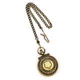 Charles Hubert Antique Gold Finish Skeleton Pocket Watch