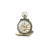 Charles Hubert Antique Gold Finish Skeleton Pocket Watch