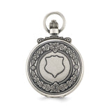 Charles Hubert Antique Chrome Finish Skeleton Pocket Watch