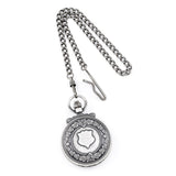 Charles Hubert Antique Chrome Finish Skeleton Pocket Watch