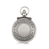 Charles Hubert Antique Chrome Finish Steam Engine Pocket Watch