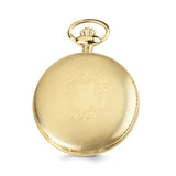 Charles Hubert Gold Finish Brass Skeleton Pocket Watch