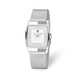 Charles Hubert Stainless Steel White Dial Milanese Band Watch