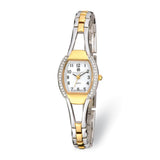 Charles Hubert Two-Tone Gold-finish White Dial Quartz Watch