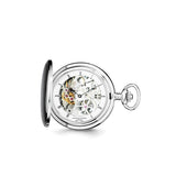 Charles Hubert Stnlss Stl Skeleton Dial Pocket Watch