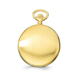 Charles Hubert IP-pltd Stnlss Stl White Dial Pocket Watch