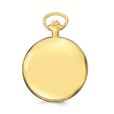 Charles Hubert IP-pltd Stnlss Stl Skeleton Dial Pocket Watch
