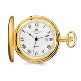 Charles Hubert Gold Finish White Dial Pocket Watch