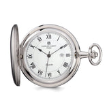 Charles Hubert Chrome Finish White Dial Pocket Watch