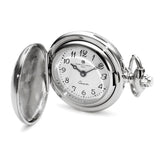 Charles Hubert Chrome-finish Floral Design Pendant Watch