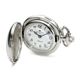 Charles Hubert Chrome-finish Quilted Design Pendant Watch