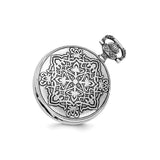 Charles Hubert Antiqued Floral Design Pocket Watch