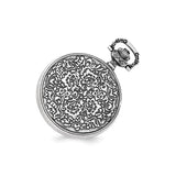 Charles Hubert Antiqued Floral Design Pocket Watch