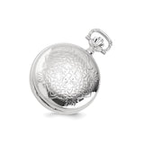 Charles Hubert Chrome-finish Floral Design Pocket Watch