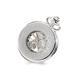 Charles Hubert Chrome-finish Skeleton Case Pocket Watch