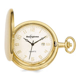 Swingtime Gold-finish Brass Quartz 48mm Pocket Watch