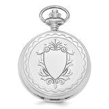 Swingtime Chrome-finish Brass Dial w/Date 48mm Pocket Watch