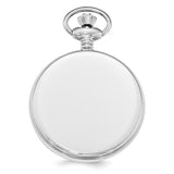 Swingtime Chrome-finish Brass Dial w/Date 48mm Pocket Watch