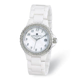 Ladies Charles Hubert White Ceramic 38mm Watch