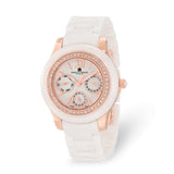 Ladies Charles Hubert White Ceramic Multifunction 40mm Watch