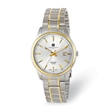 Mens Charles Hubert Two-Tone Titanium 40mm Silver-tone Dial Watch