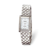 Ladies Charles Hubert Solid Stainless Steel White Dial 20x25mm Watch