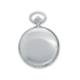 Charles Hubert Satin Chrome-finish Off White Dial Pocket Watch