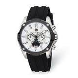 Mens Charles Hubert Stainless Steel Chronograph Silver Dial Watch