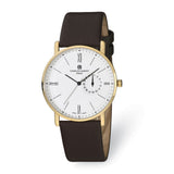 Mens Charles Hubert Stainless Steel White Dial Dress Watch