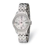 Ladies Charles Hubert Stainless Steel MOP Dial Watch