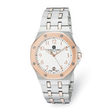 Ladies Charles Hubert Stainless Steel Rose IP-plated Silver Dial Watch