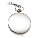 Charles Hubert Stainless Steel Open Face Tritium Quartz Pocket Watch