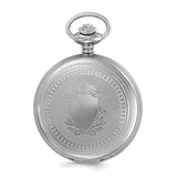 Charles Hubert Stainless Steel Hunter Case Tritium Quartz Pocket Watch