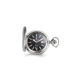 Charles Hubert Stainless Steel Hunter Case Tritium Quartz Pocket Watch