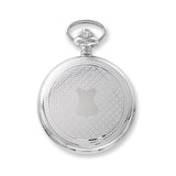 Charles Hubert Stainless Steel White Dial with Date Pocket Watch