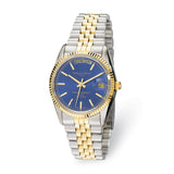 Mens Charles Hubert Two-tone Stainless Steel Blue Dial Watch