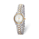 Ladies Charles Hubert Two-tone Brass White Dial Watch