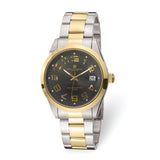 Charles Hubert 2-tone Stainless Steel Black Dial Quartz Watch