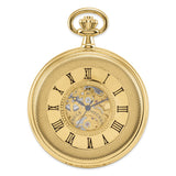 Charles Hubert Gold Finish Double Cover Open Window Pocket Watch